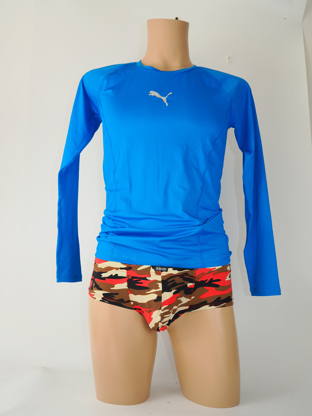 プーマPUMA DRYCOOL　コンプレッションシャツ　サイズXL 　迷彩パンツ付き