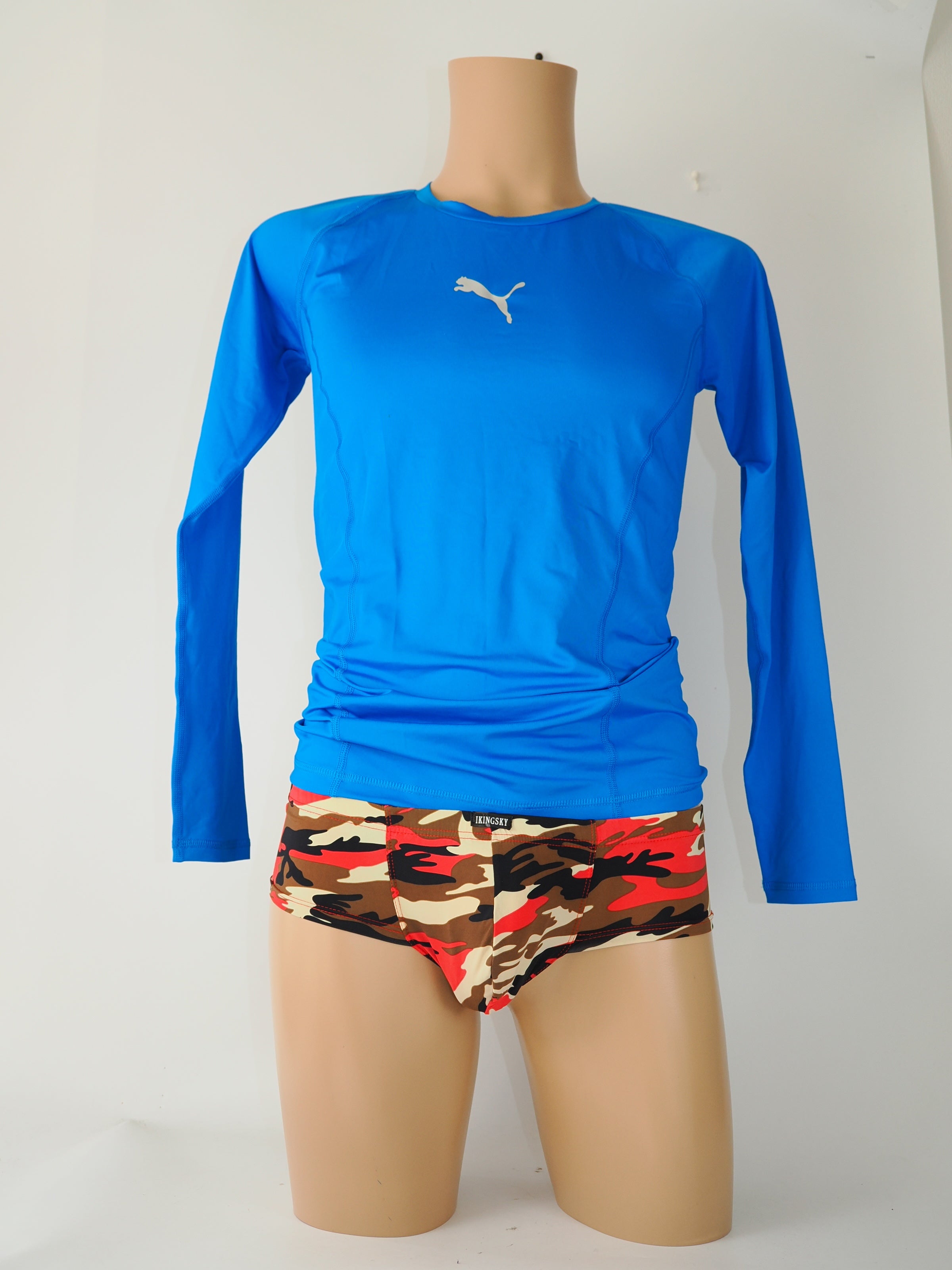 プーマPUMA DRYCOOL　コンプレッションシャツ　サイズXL 　迷彩パンツ付き