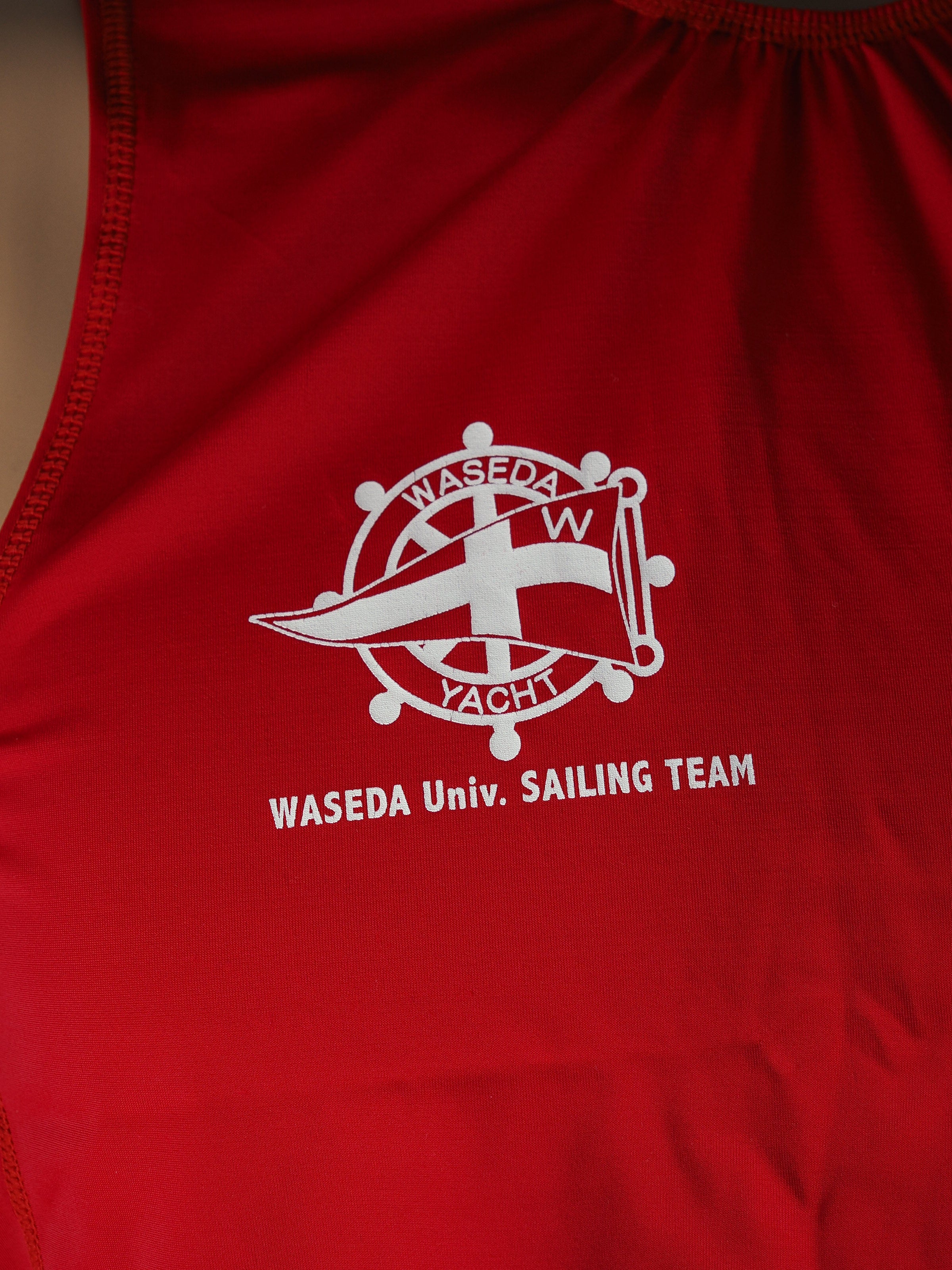 早稲田大学　ヨット部　ストレッチシャツ　