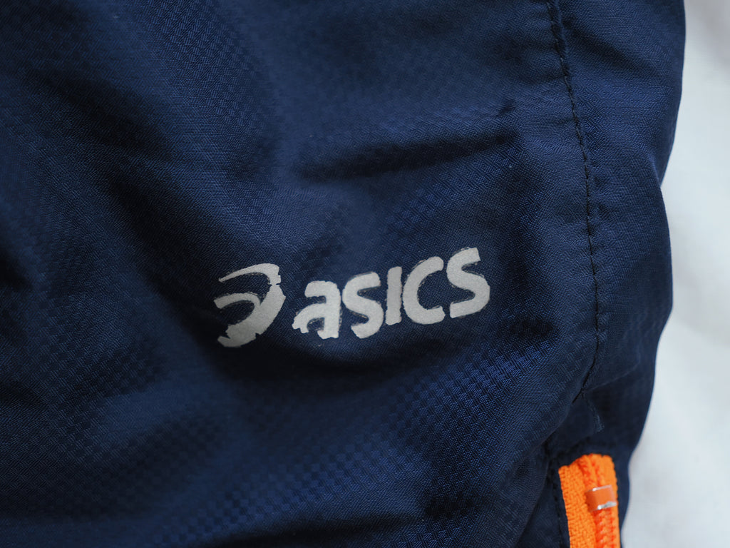 アシックス　裾野高校　男子陸上部　ウォームアップウインドブレーカー上下　サイズL