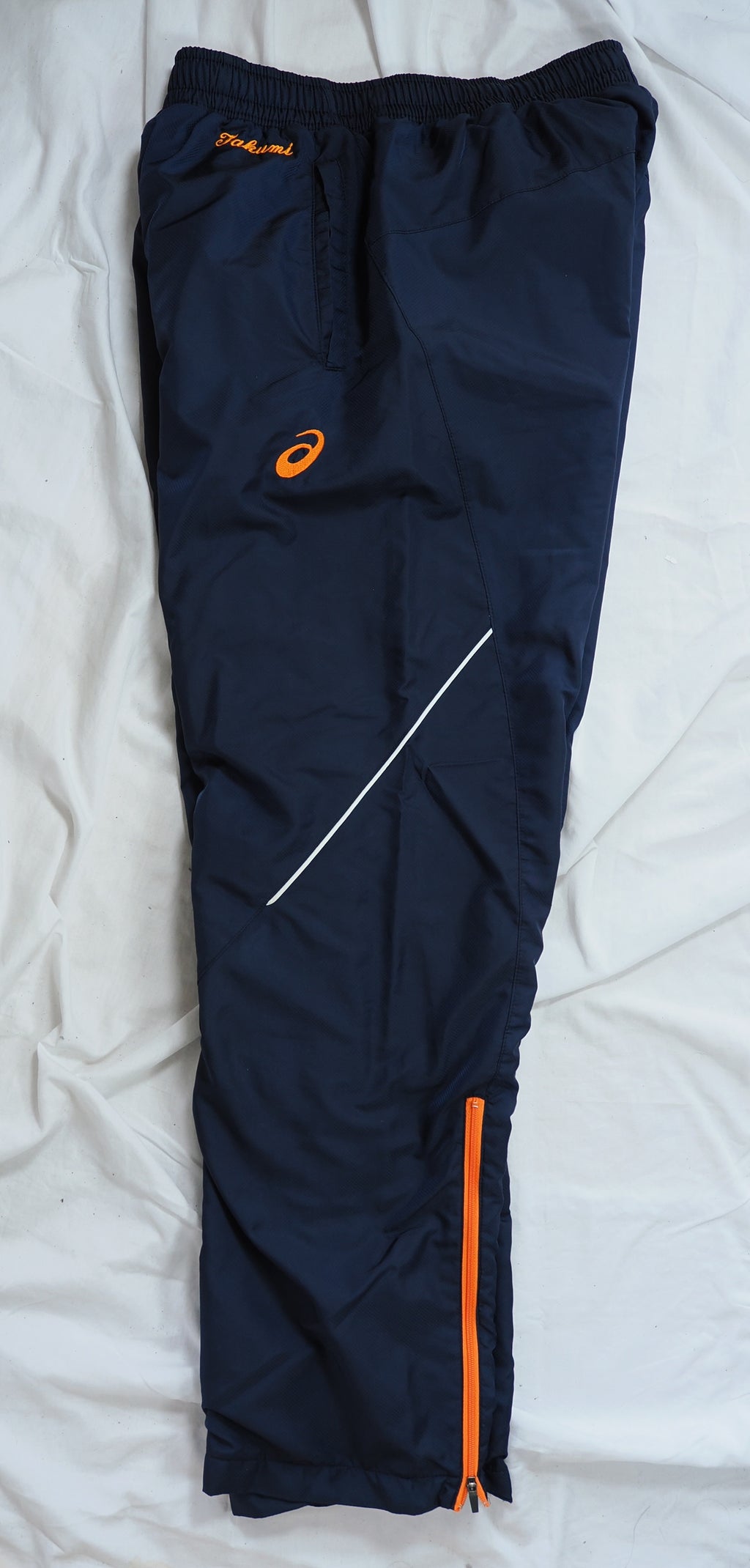 アシックス　裾野高校　男子陸上部　ウォームアップウインドブレーカー上下　サイズL