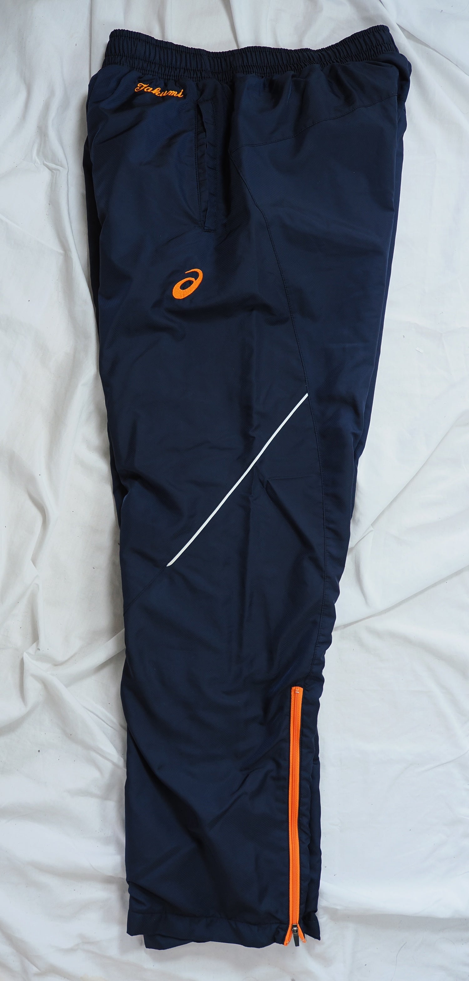 アシックス　裾野高校　男子陸上部　ウォームアップウインドブレーカー上下　サイズL