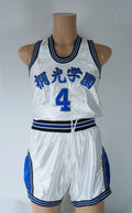 ミズノ　桐光学園　男子バスケ部　光沢ホワイト　ユニホーム上下　ショート丈