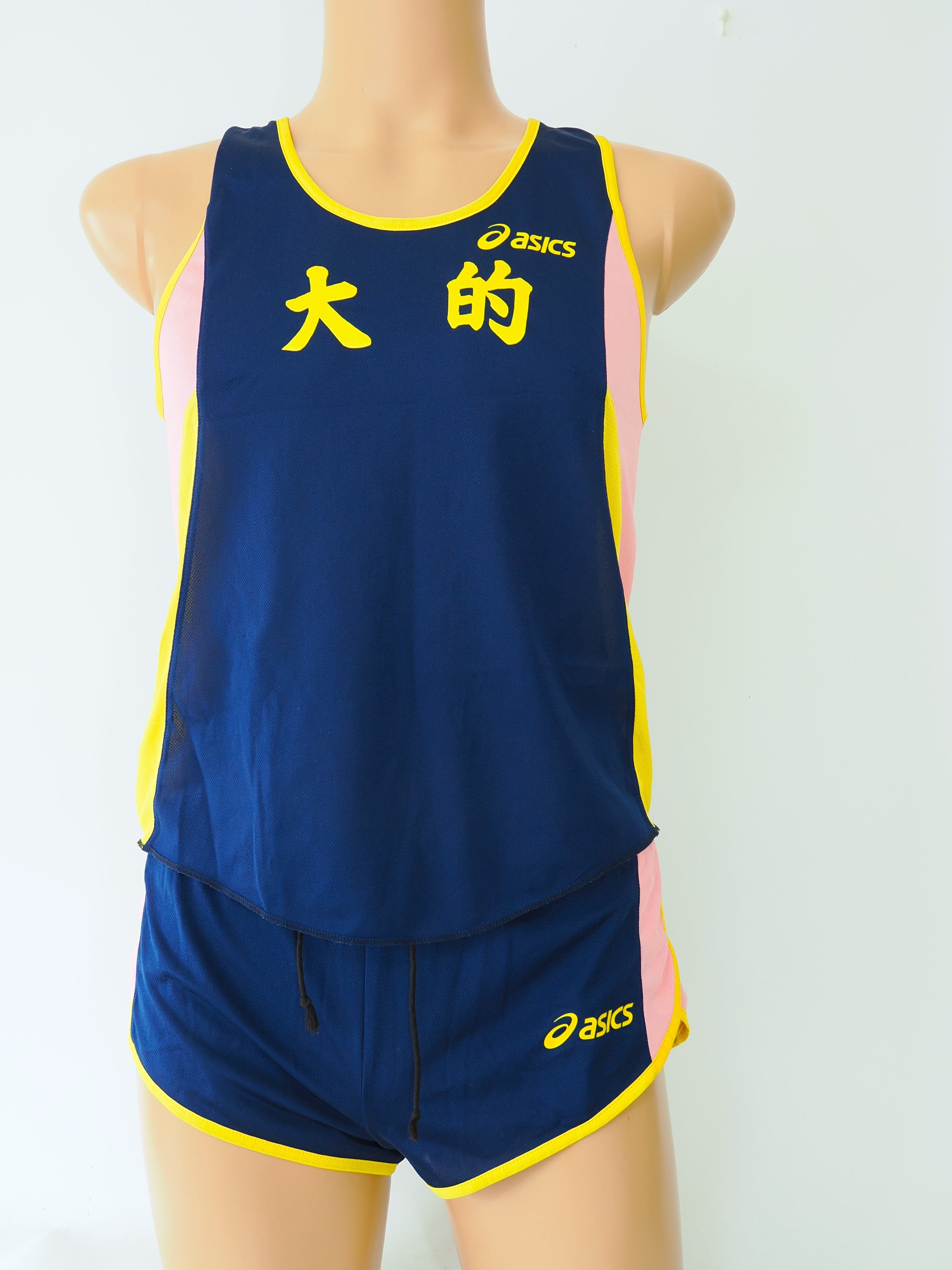 アシックス　男子陸上部　ランパン　ランシャツ