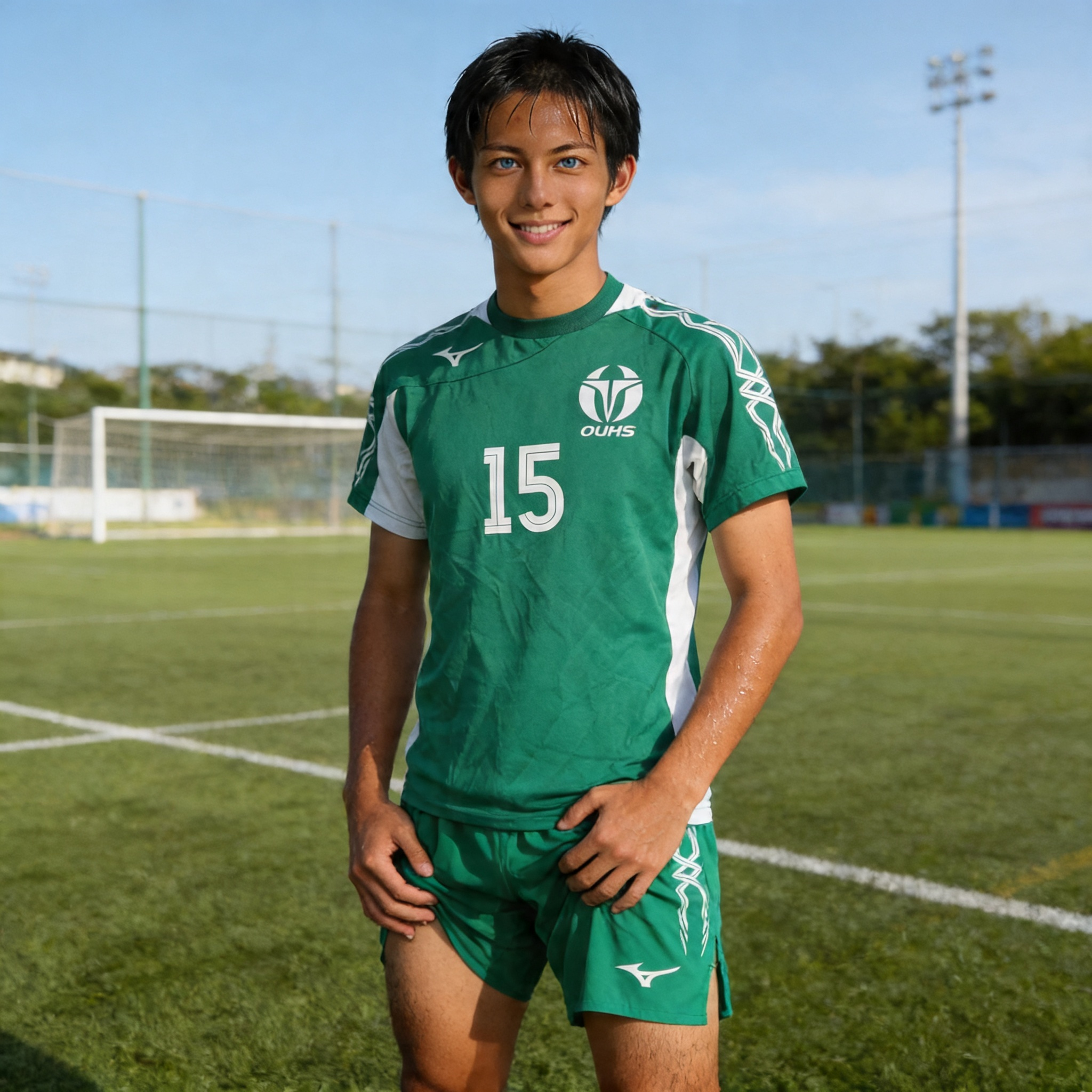 ミズノ　大阪体育大学　サッカー部　ユニホーム　ホーム、アウェイ　3点セット