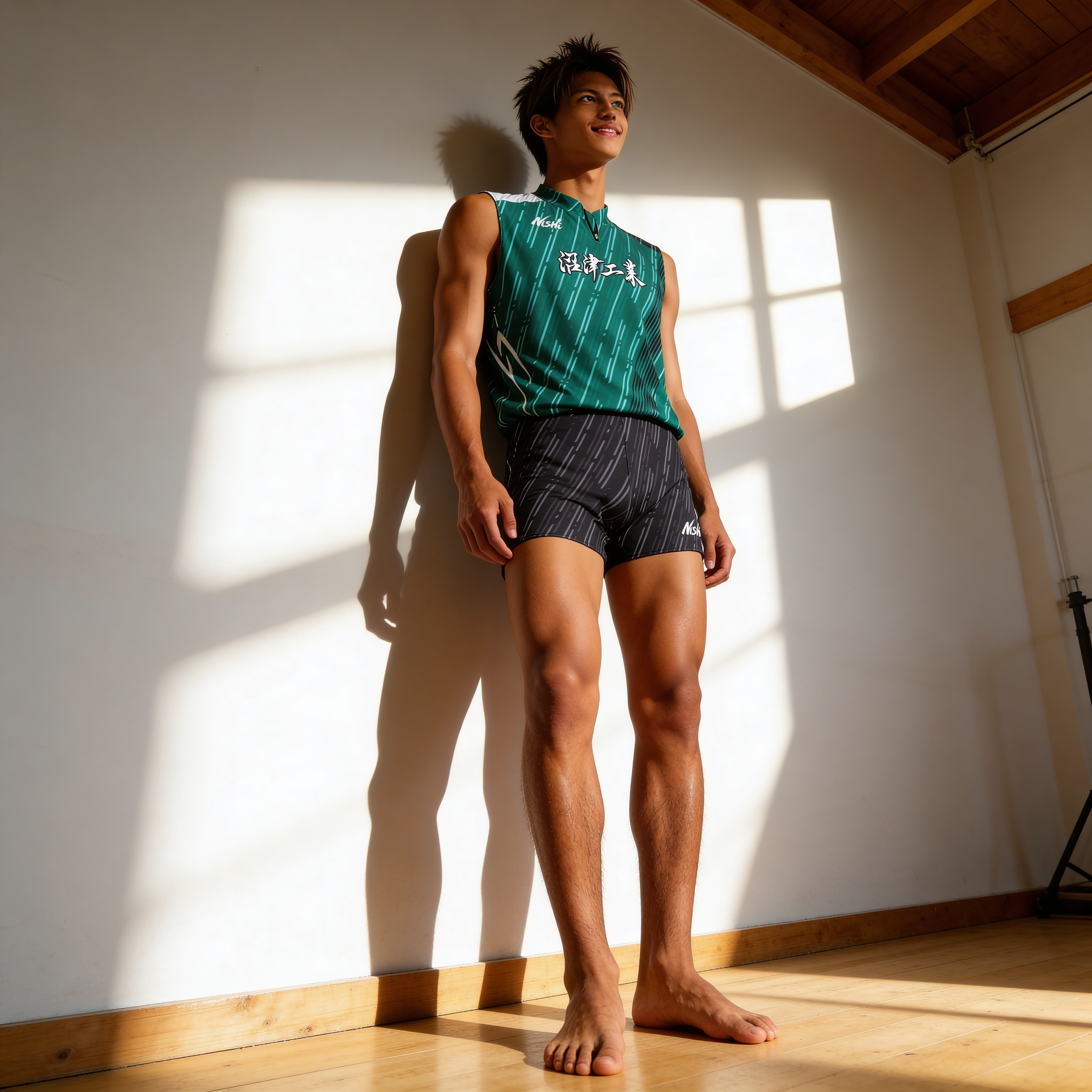 ニシスポーツ　沼津工業高校　#男子陸上部 ピチピチ　ユニホーム上下