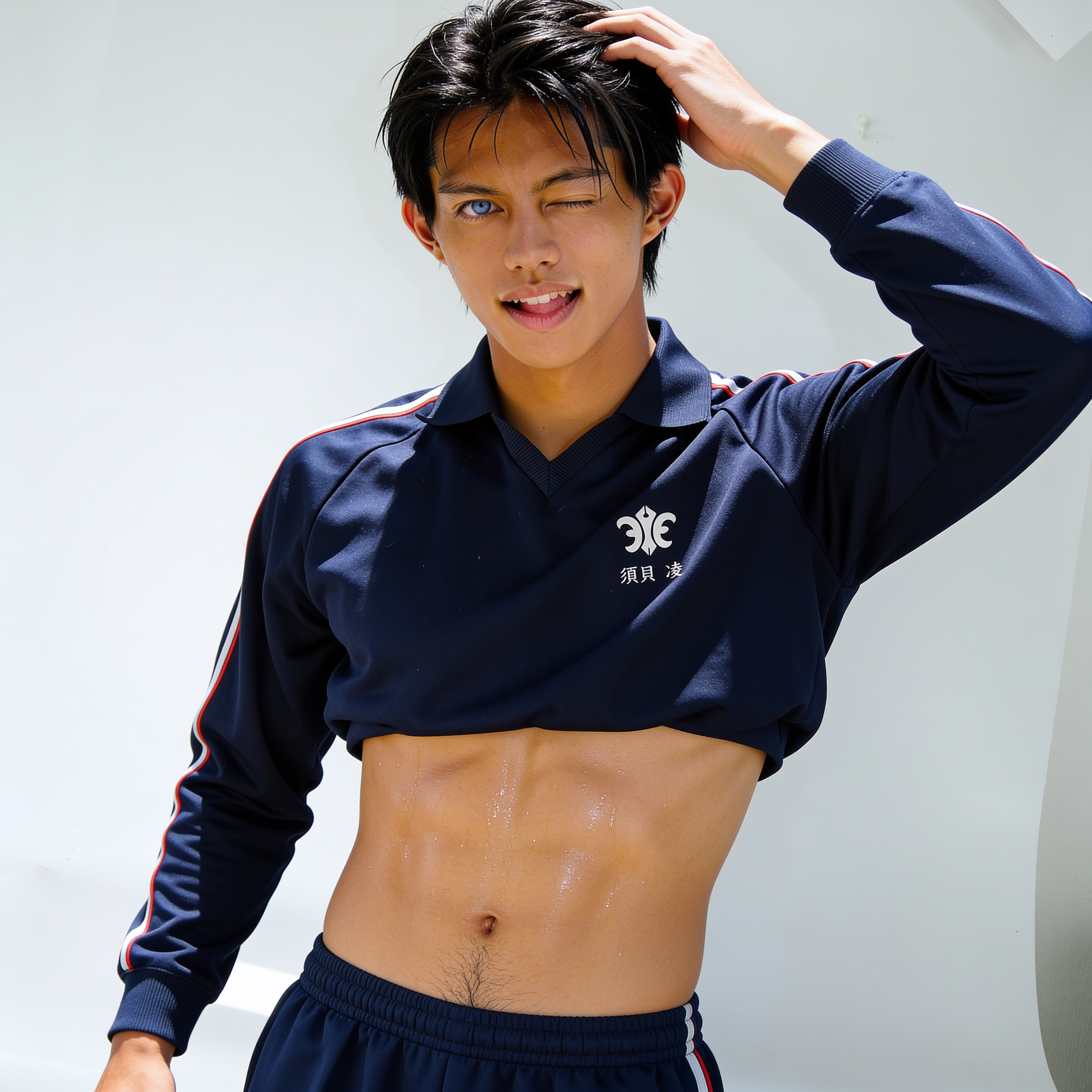 花巻北高校　男子体育ジャージ　3点セット